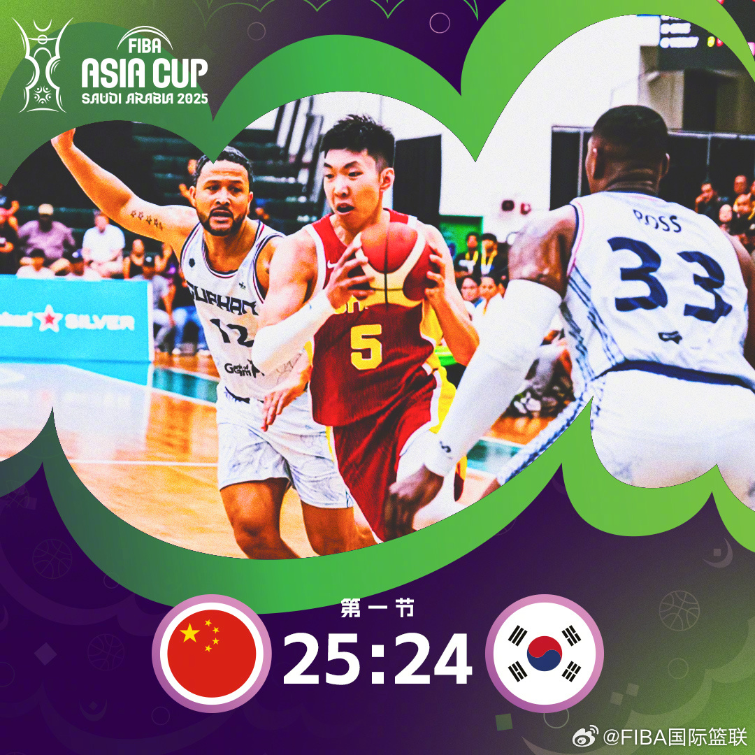 中国男篮力克韩国时隔10年再进亚洲杯四强
